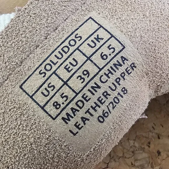 NEAR MINT! Soludos The Ibiza Classic Suede Sneaker 8.5 Camel Beige - Picture 11 of 11